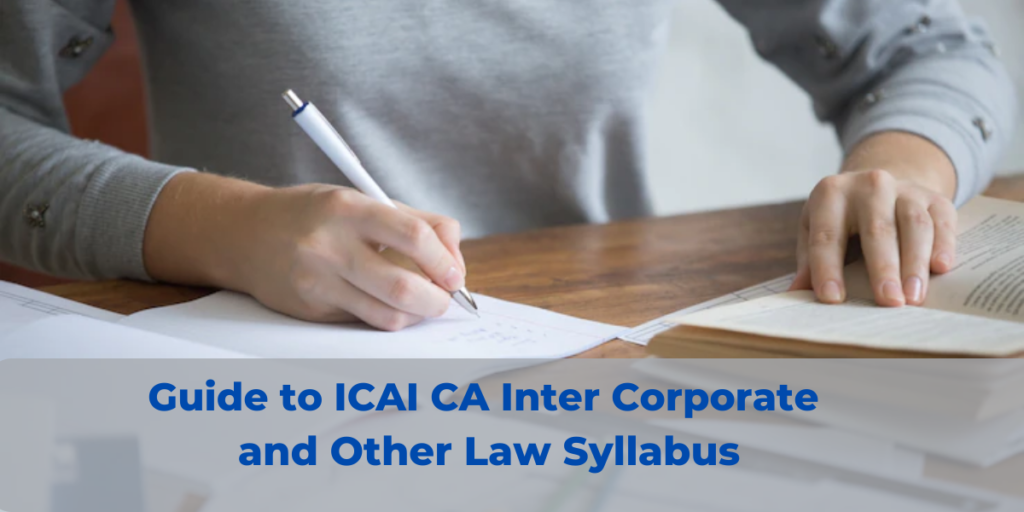ca inter corporate and other laws syllabus