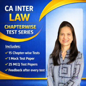CA INTER Chapter-wise Test Series + Mock Test Paper + MCQ Test Papers