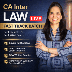 CA Inter Law- LIVE Fast Track Batch with Q&A writing practice